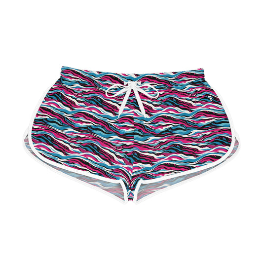 Neon Waves - Women's Relaxed Shorts