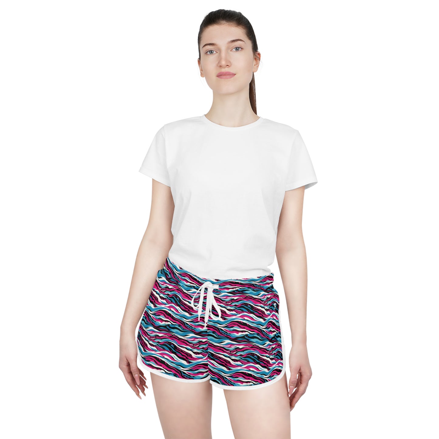 Neon Waves - Women's Relaxed Shorts