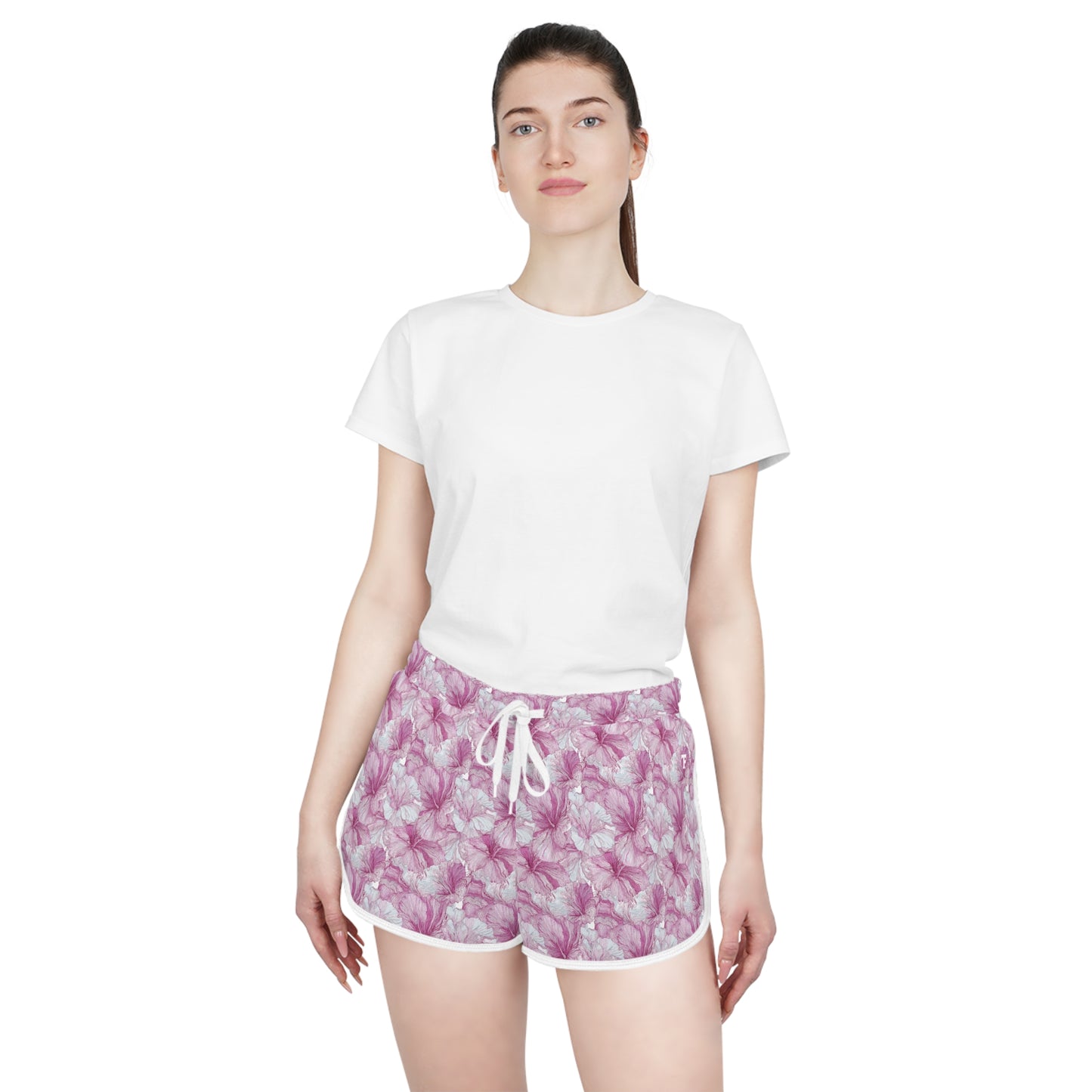 Pink Floral - Women's Relaxed Shorts