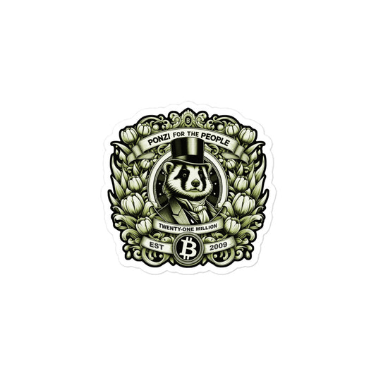 Ponzi Sticker