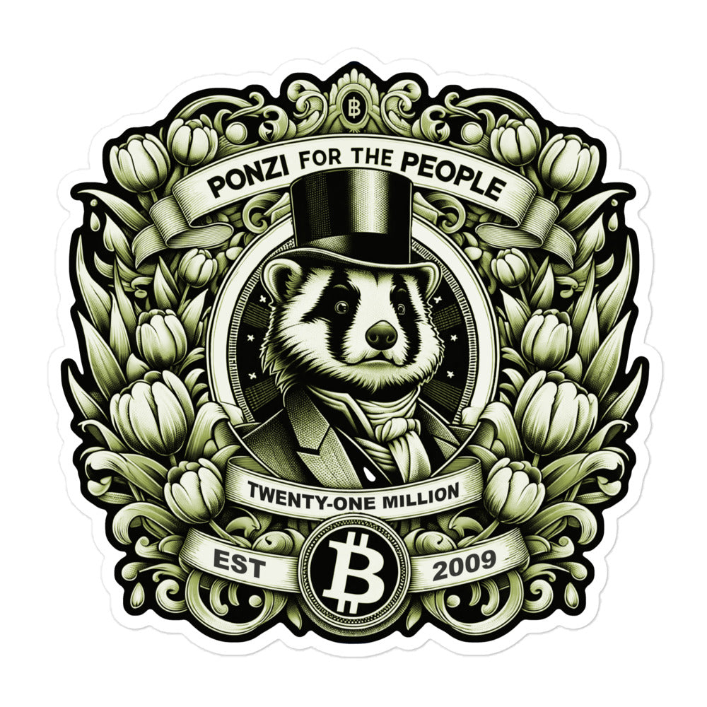 Ponzi Sticker