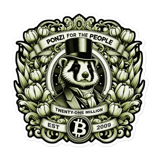 Ponzi Sticker
